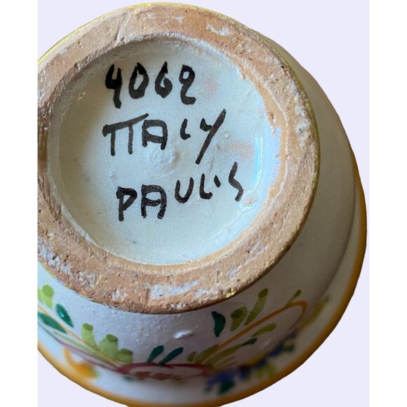 Flat Cup & Saucer Set with hand painted Flowers - Picture 4 of 12